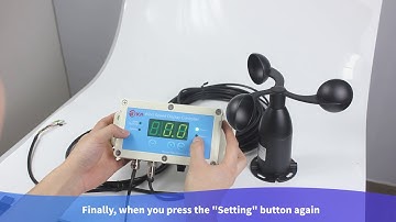 RK150-01 Wired Wind Speed Display Controller Alarm & Early Warning Setting