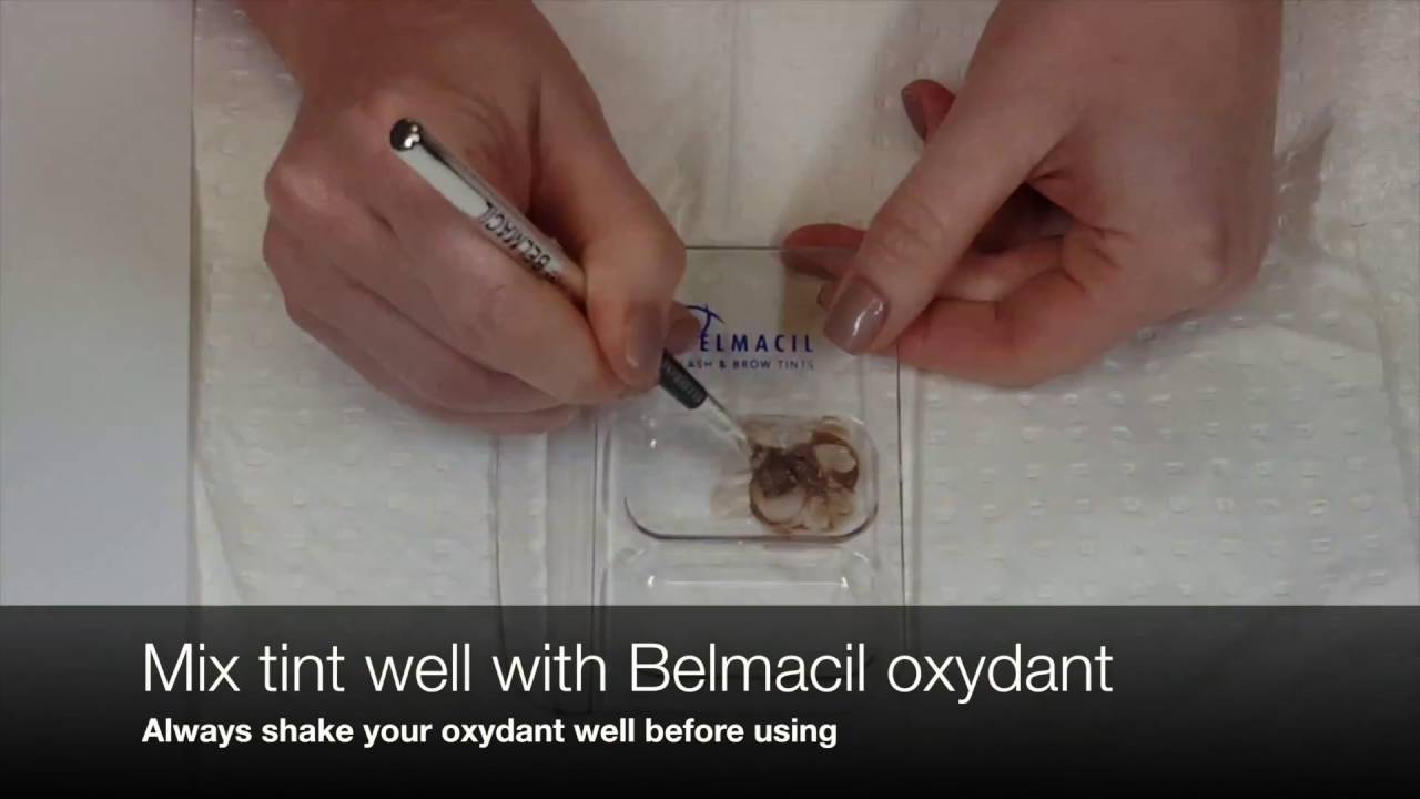 Belmacil lash & brow tinting ultimate brown mix video YouTube