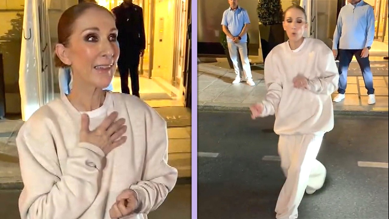 Celine Dion DANCES for Fans in Paris