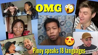 FILIPINO BOY speaks 18 LANGUAGES!/ How Foreigner's React to him (compilation)