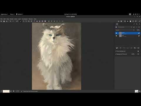 MyPaint Texture Demo w/ Volume channel