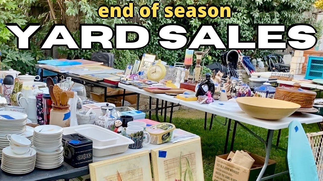 YARD SALES thrift with me Vintage & Antiques November 2020