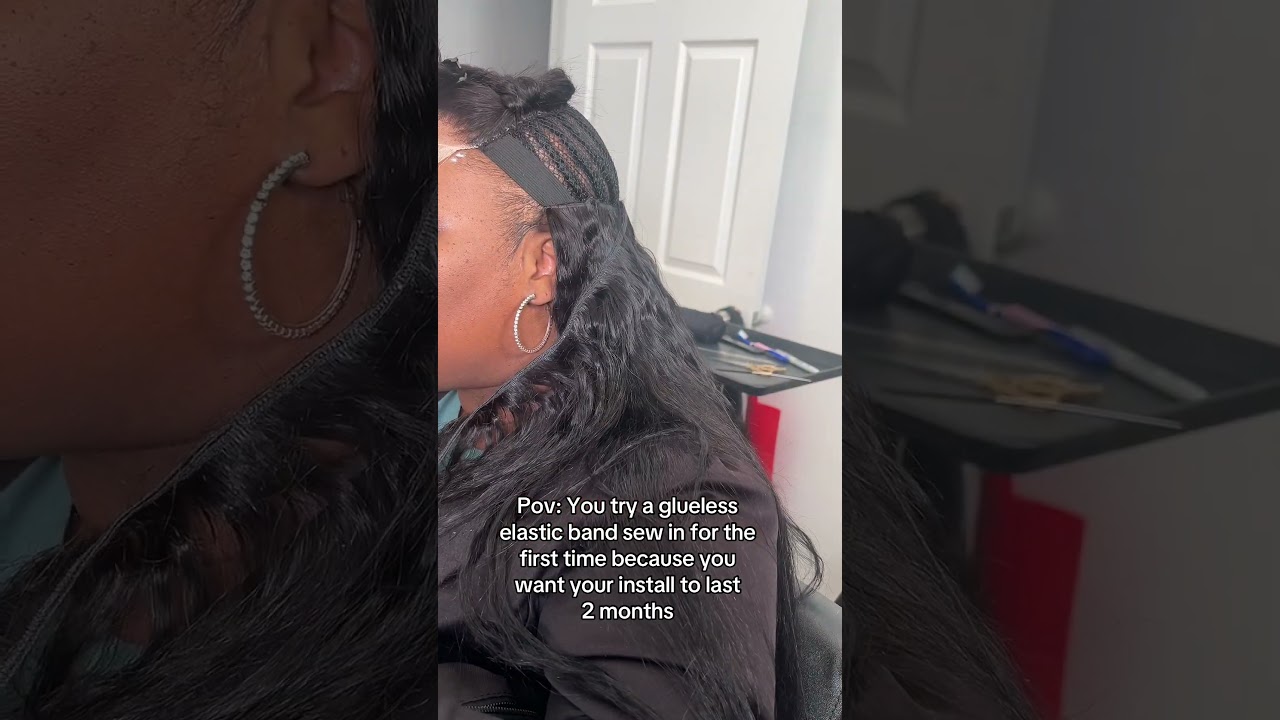 ELASTIC BAND GLUELESS CLOSURE SEW IN