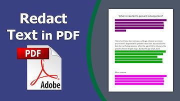 How to Redact Text in a PDF File using Adobe Acrobat Pro DC