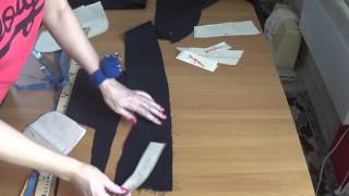 Шьём мужские джинсы сами - 2 урок раскрой на ткани Шьём мужские джинсы сами - 2 урок раскрой на ткани