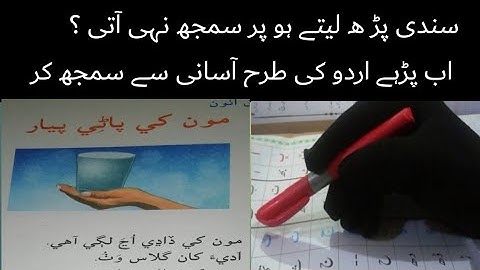 sindhi class 4 chapter 8 |sindhi urdu tarjumy k sat| sindhi say urdu