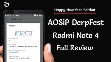 Redmi Note 4 - DerpFest (Pie) New Year Edition Review | AOSiP DerpFest Full Review longer Backup 🔥