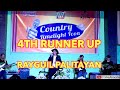 ASTIN GROUP | COUNTRY LIMELIGHT ICON 2019 4TH RUNNER UP| RAYGUIL PALITAYAN | AMATEUR SINGING CONTEST