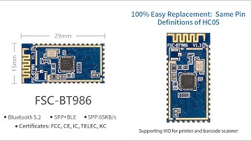 Wireless Embedded Bluetooth Module URAT TX and RX Tutorial Guide | FSC BT986