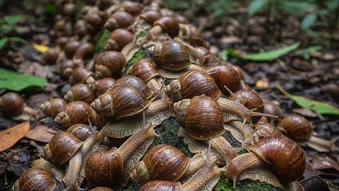 ‎The Tiny Hunter: Watching a Snail Use its 20,000 Teeth to Eat | Microscopic Foraging