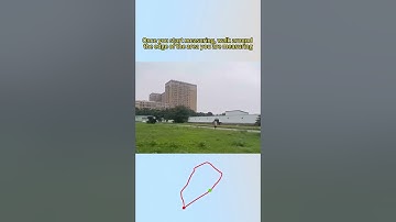 handheld GPS land meter - easy area measurement section 1:normal area measurement