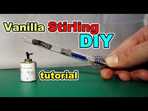 How to make a Simple "Vanilla" Free Piston Stirling Engine - DIY instructions