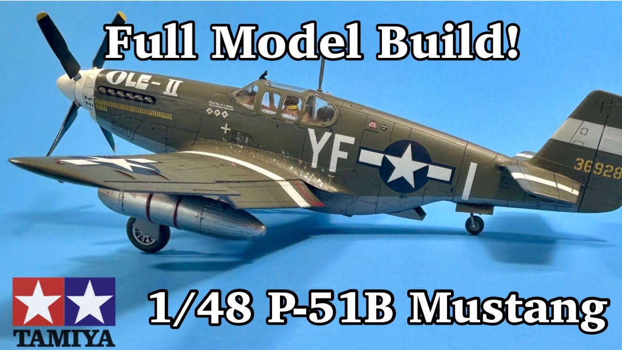 Building the Tamiya 1/48th Scale P-51B Mustang (From Start