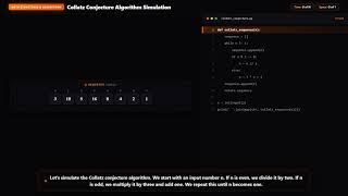 CSES Weird Algorithm (Collatz Conjecture) Explained & Visualized | Python #python #leetcode
