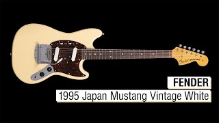 1995 Fender Mustang Vintage White Made in Japan - YouTube