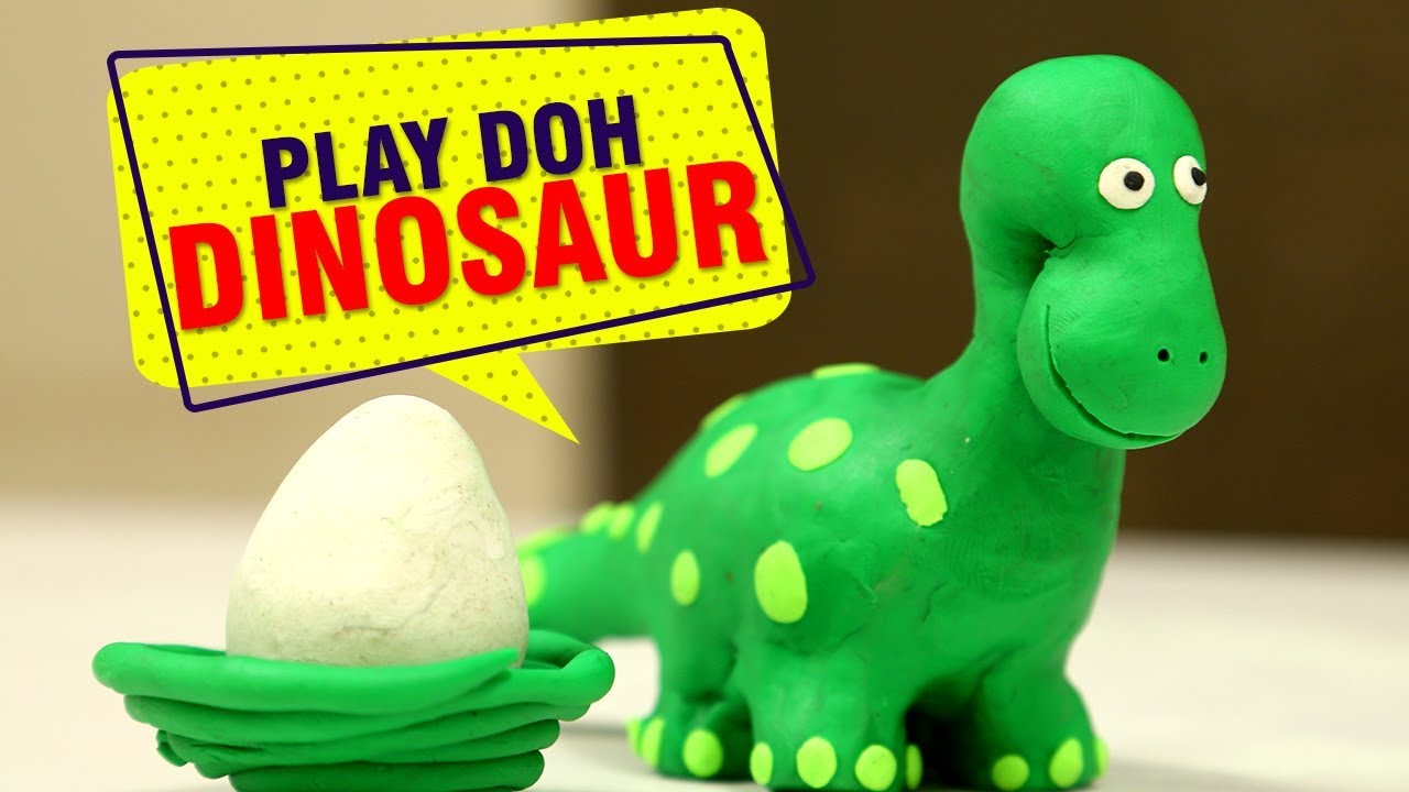 The Good Dinosaur Play Doh, How To Make Dinosaur With Play Doh, Animals  For Kids