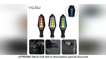 Motorcycle LED Turn Signal Lamp Sequential Flowing Flash Indicator Lights Running Light Tail Light M