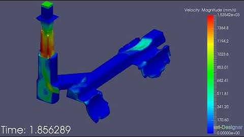 sand casting Simulation l casting simulation  l 2. half section Gating