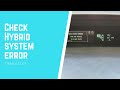 Curatare ventilator baterie suplimentara si stergere eroare Check Hybrid System