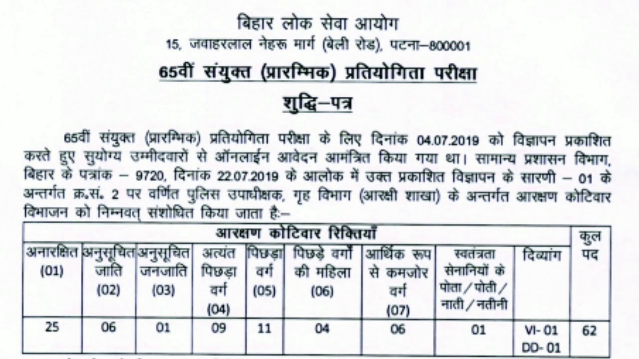 65th bpsc date extended|bpsc news|11 post deleted|ns
