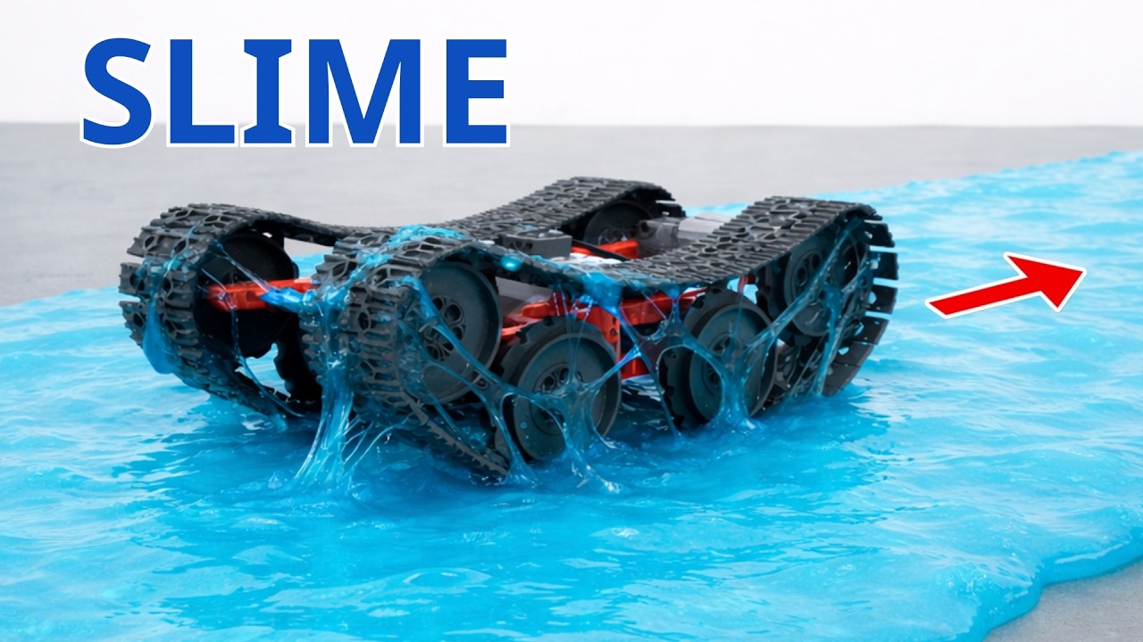 5 LEGO Technic Cars Tested on Sticky Slime – Can They Escape? | Brick Sound