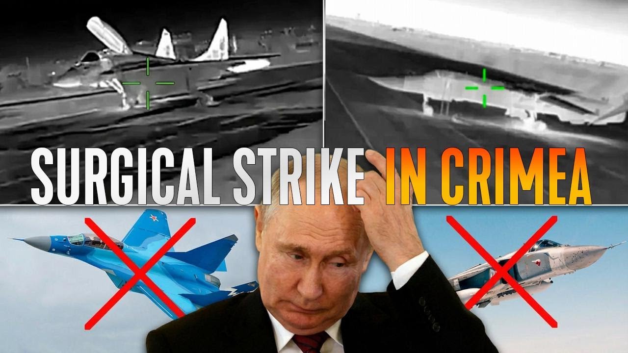Ukrainian drones wipe out airbase packed with Z fighter jets - YouTube