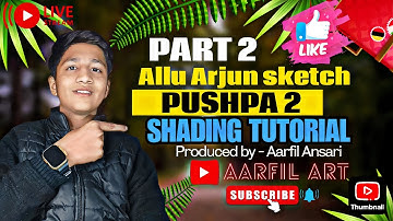 Allu Arjun sketch | PUSHPA 2 | Shading Tutorial | PART 2 | @aarfilart #pushpa #pushpa2