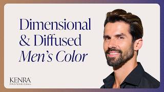 Trending Men's Hair Color Tutorial | Dimensional Highlighting Technique On Short Hair | Kenra Color