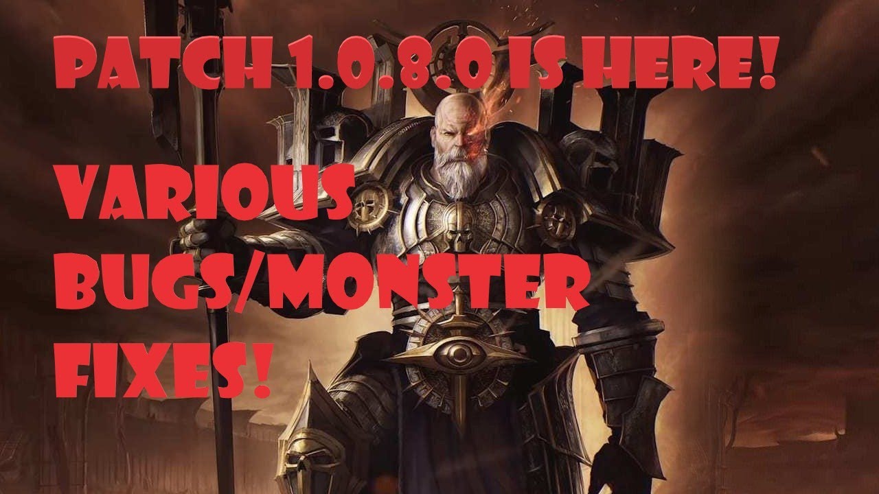WOLCEN PATCH 1.0.8.0 - Various Bug/Monster fixes! A step in the right direction?