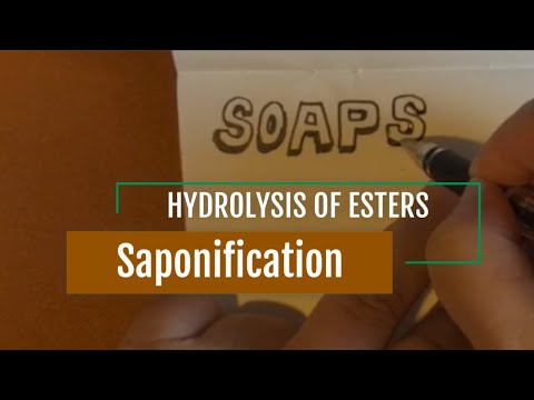 SAPONIFICATION | HYDROLYSIS OF ESTERS - SOAP-MAKING REACTION