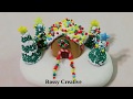 DIY ADORNO NAVIDEÑO CASA JENGIBRE PORCELANA FRÍA / CHRISTMAS ORNAMENTS Miniature ginger house clay
