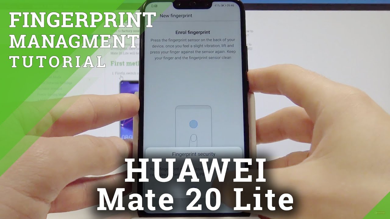 How to Add Fingerprint on HUAWEI Mate 20 Lite - Set Up Fingerprint  Protection - YouTube