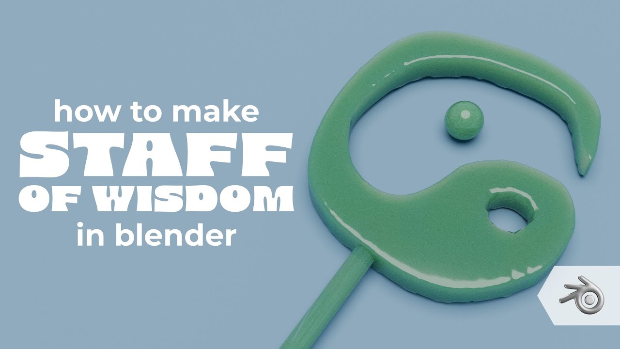 How to Make Oogway's Staff of Wisdom in Blender | 3D Modeling Process