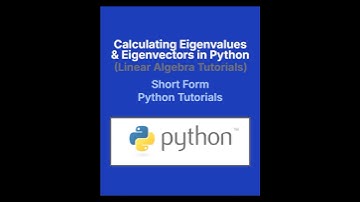 How to Compute Eigenvalues and Eigenvectors in Python Using SymPy #python #linearalgebra
