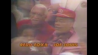 Howard Cosell & celebrities in the crowd 1978