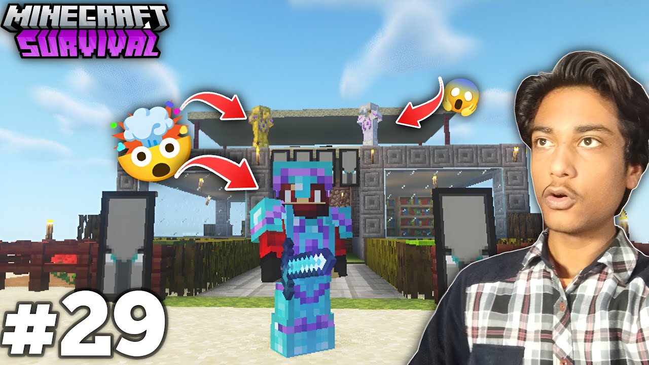 FINALLY I MADE A FULLY DIAMOND ARMOR & TRIMMED MY ARMOR! | MINECRAFT ...