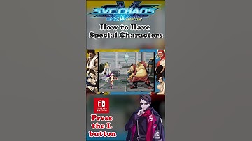 SPECIAL CHARACTERS SNK VS CAPCOM SVC CHAOS NINTENDO SWITCH
