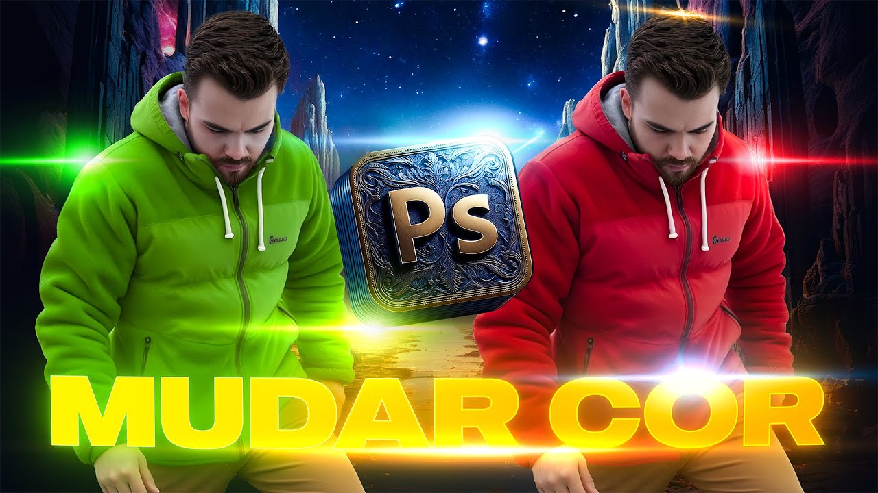 Como MUDAR A COR da roupa no Photoshop