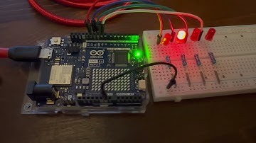 Arduino Uno R4 Wifi Lesson 5 Binary Counter