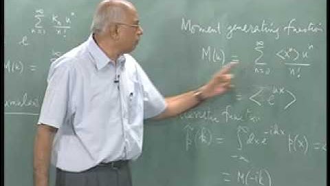 Mod-01 Lec-26 Probability distributions