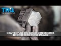 How to Replace Rear Blower Motor Resistor 2008-2020 Dodge Grand Caravan