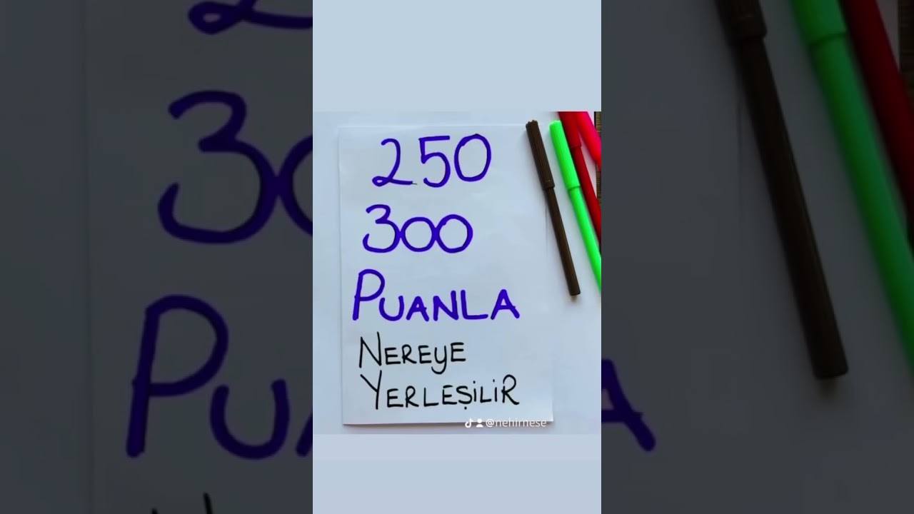TYT 250 PUANLA NEREYE YERLEŞİRİM