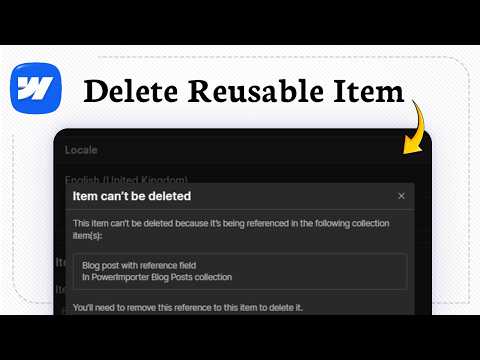 How to Delete a Component in Webflow (Permanent or Reversible)