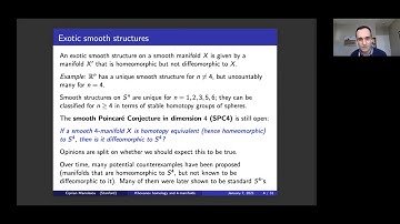 Ciprian Manolescu, "Khovanov homology and surfaces in four-manifolds"