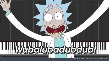 Rick and Morty Intro [Piano Tutorial] (Synthesia)