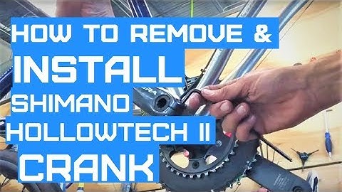 How to remove and install Shimano Hollowtech II Cranks