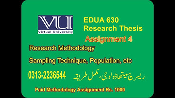 EDUA 630 Assignment 4