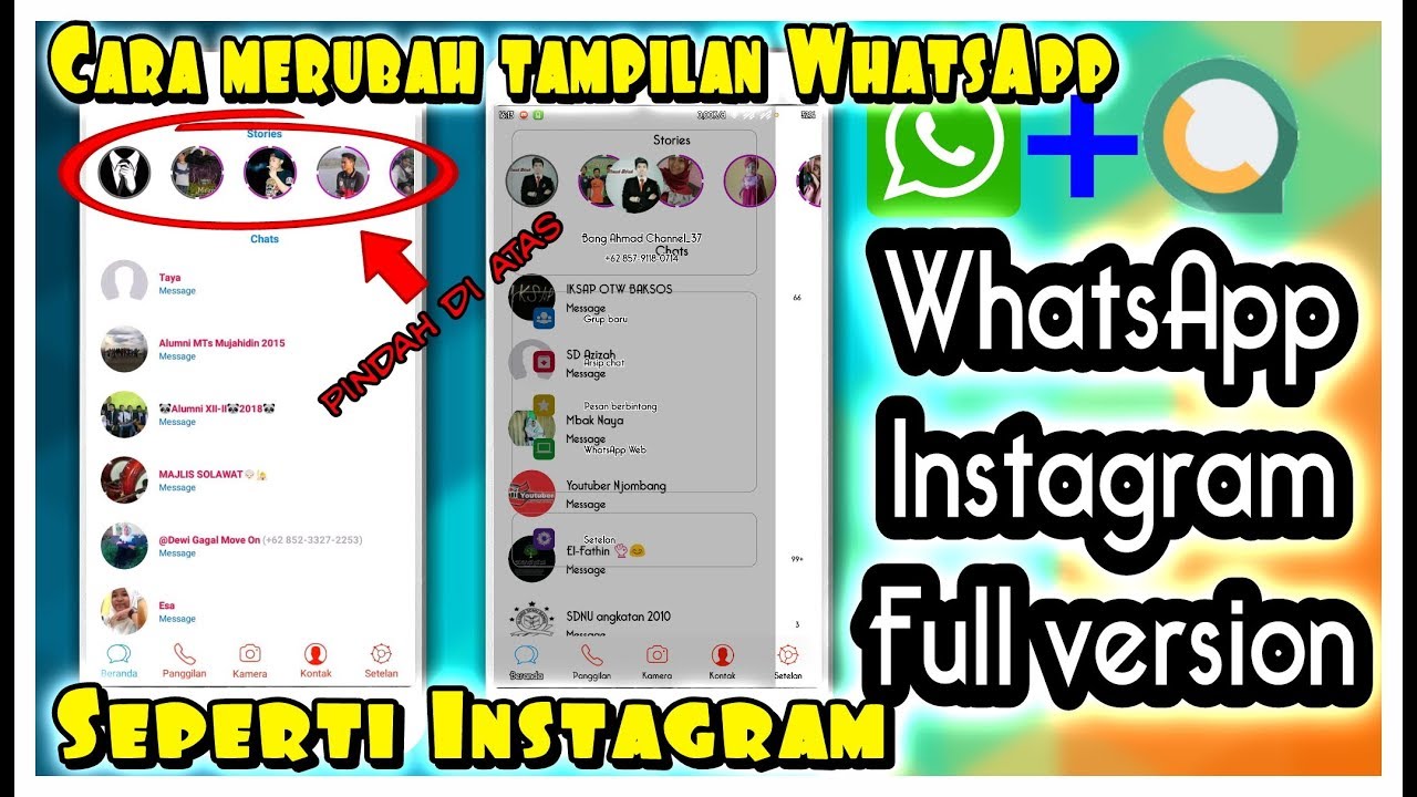 Whatsapp Seperti Tampilan Instagram Versi Terbaru