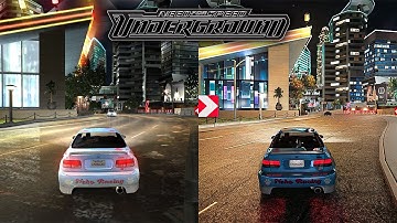 NFS Underground Original VS RTX Remix Graphics Comparison