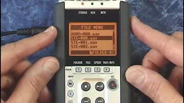 Zoom H4n Tutorial Review File Edits Information Formats